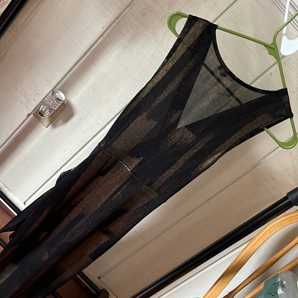 A’GACI Black & Gold Dress - Picture 4 of 5